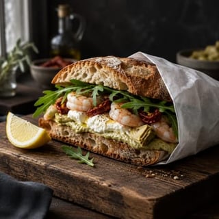 Gamberi & Burrata